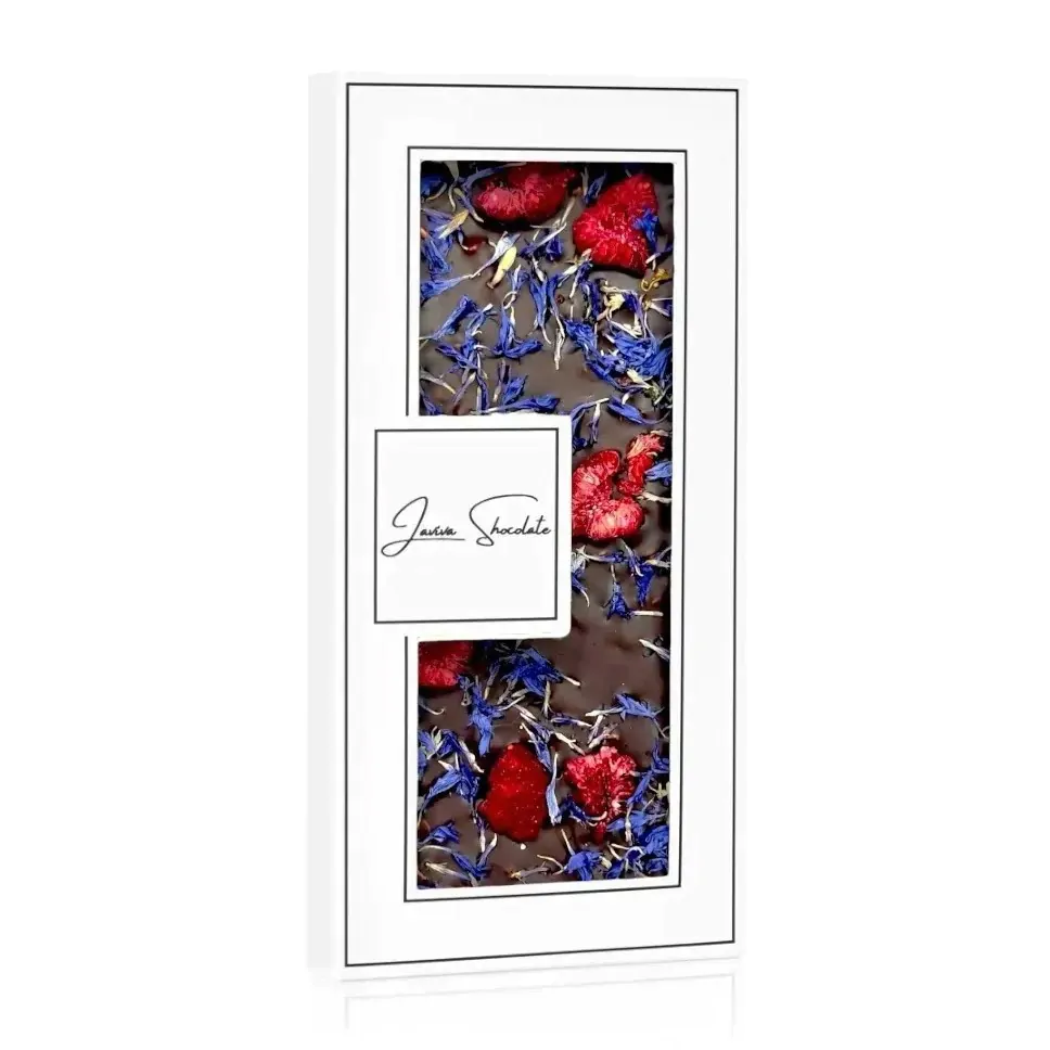 12588751403603-1 Шоколад чорний без цукру Laviva Chocolate Волошка 70г - Зображення 1