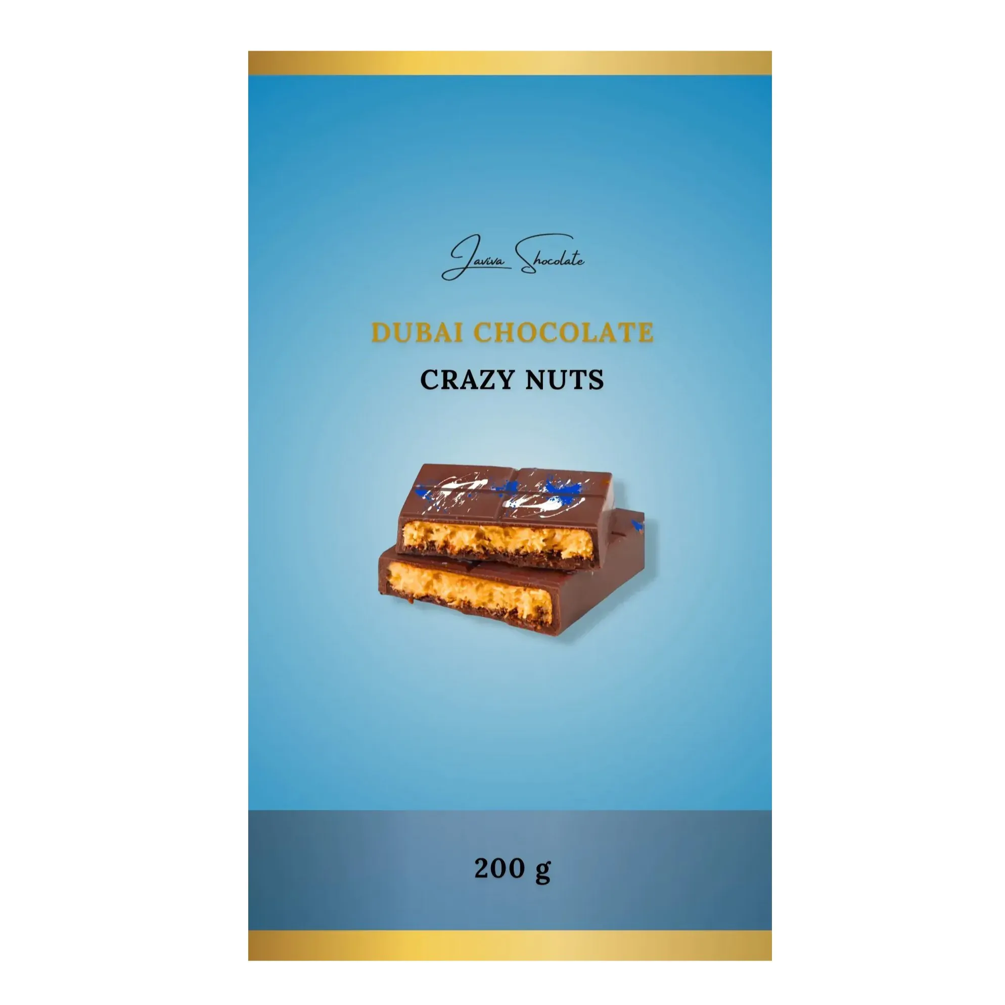 Дубайський шоколад Crazy nuts Laviva Chocolate 200г