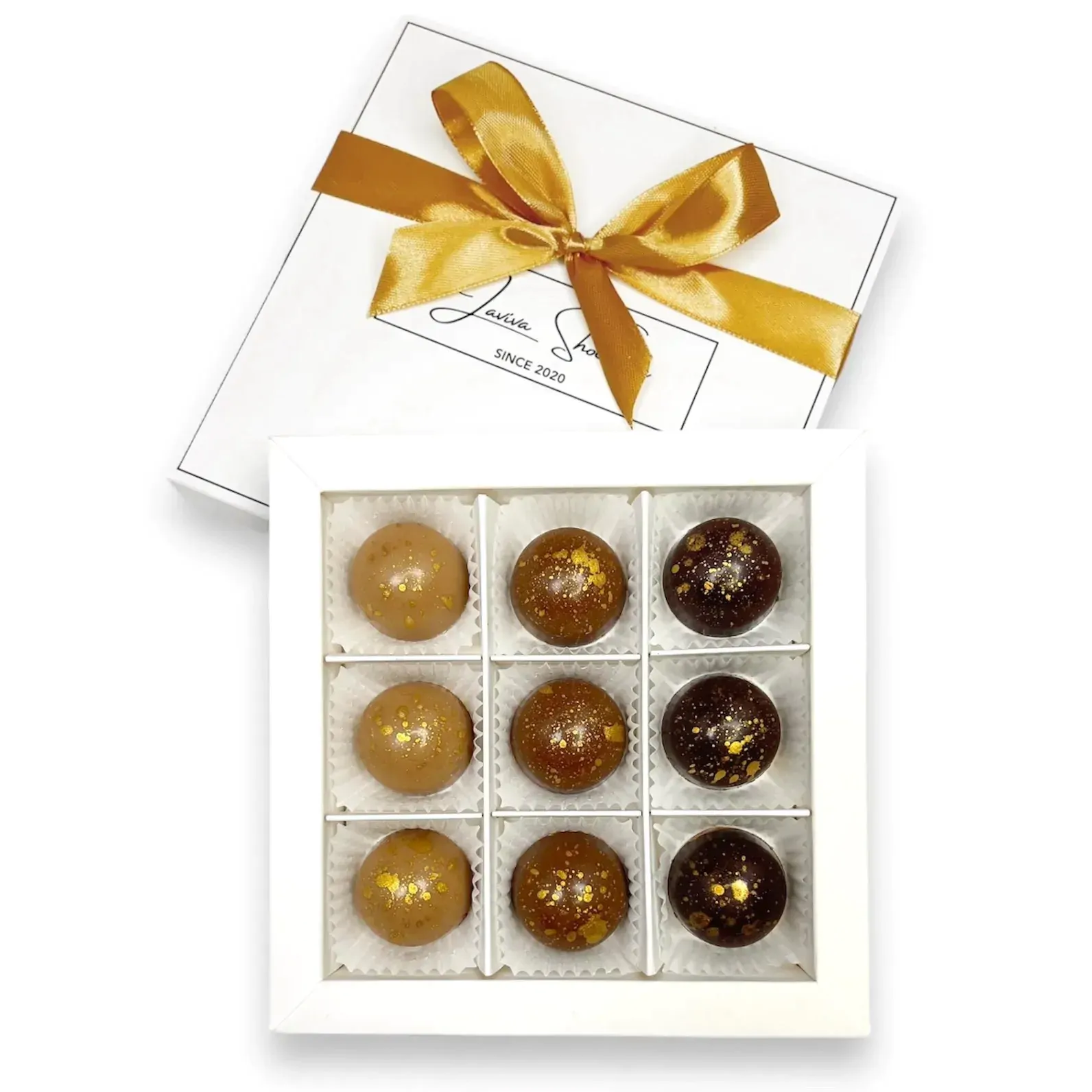 Цукерки шоколадні 9 шт Laviva Chocolate Fusion 135г